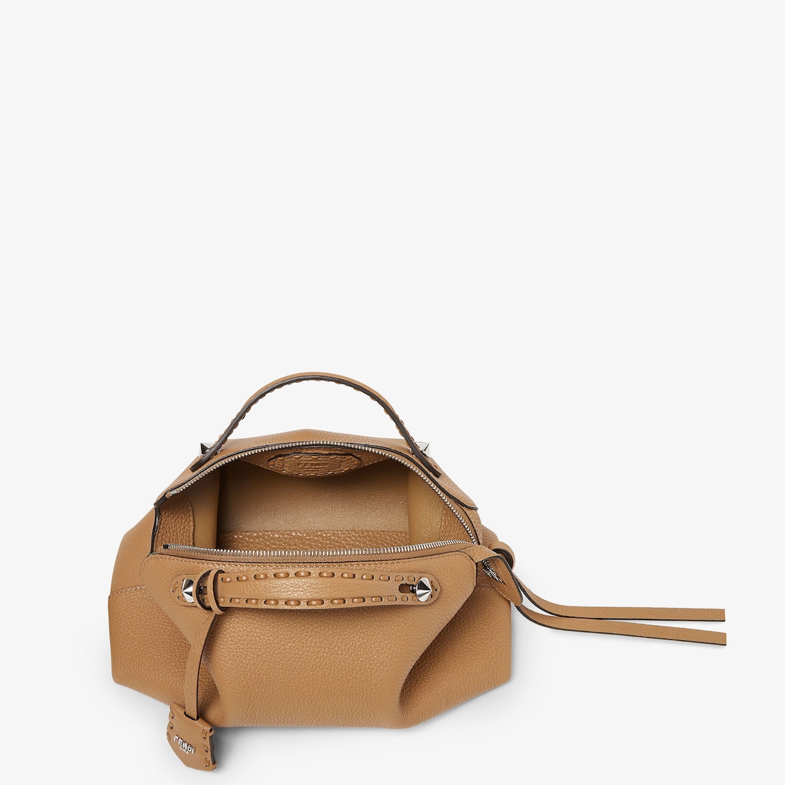 FENDI By The Way Selleria Medium Cappuccino-colored Selleria bag with 192 hand-sewn stitches - Image 4